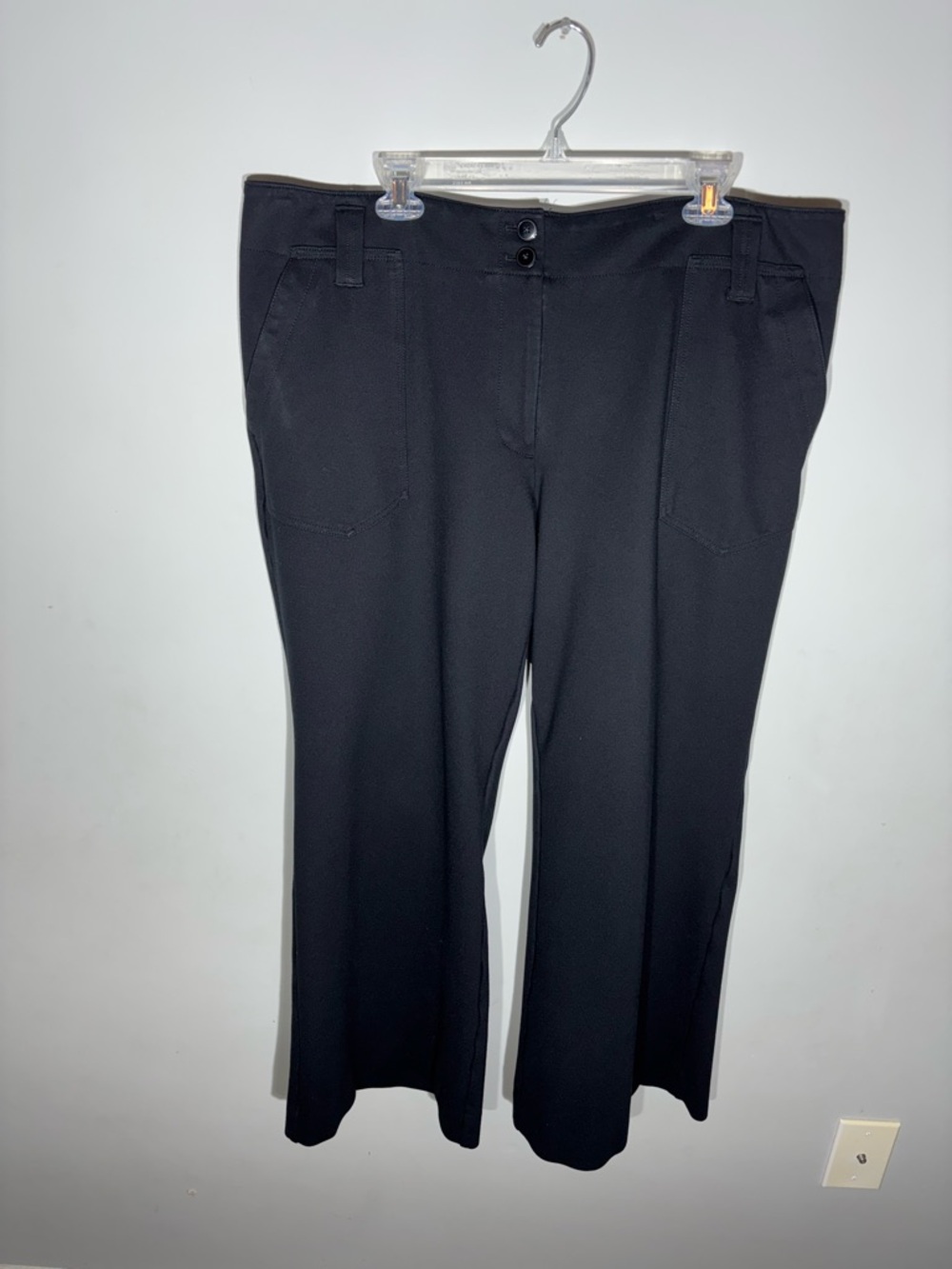Maeve Anthropologie The Naomi Ponte Wide-Leg Flare Pants Size 20W Office